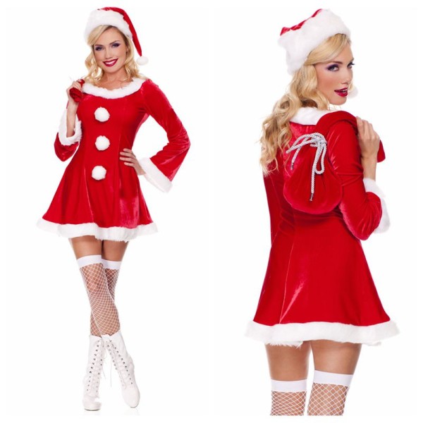 Santa Claus Costumes For Womens Merry christmas