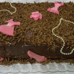 Chocolate Cake With Dolls Accessories