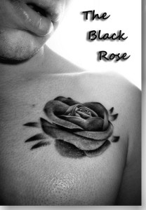 Beautiful Handmade Black Rose Tattoo