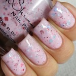 Sprinkles on Pinkish Nail Art