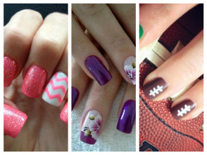 Various Patterns with Flowers Nail Trends