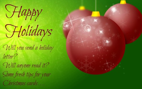 Happy holiday christmas wishes card