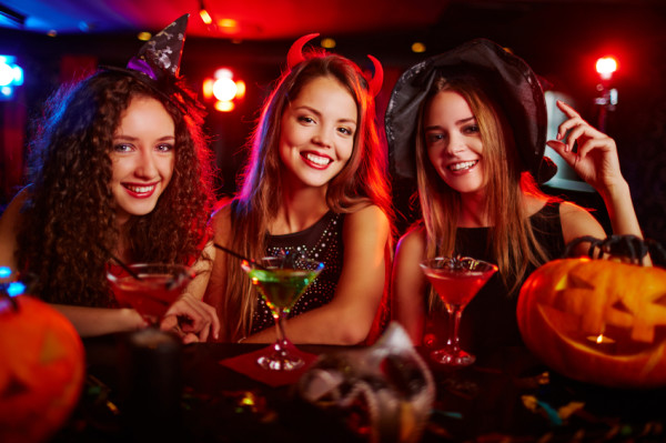 Three Girls Halloween Parties
