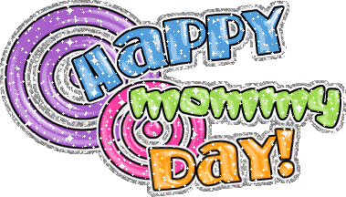 Animated sparkling glitter Happy Mommy Day gift image