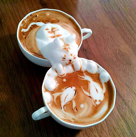 Amazing Coffee Foam Art