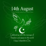 14th august celebrating with the message of freedom and peace to the world happy independence day