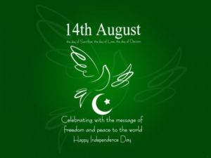 14th august celebrating with the message of freedom and peace to the world happy independence day