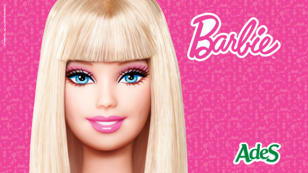 Blue Eyed and Golden Hair Barbie with Pink Background