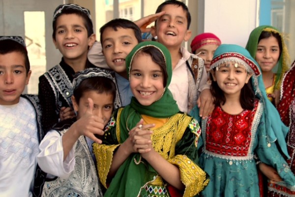 Afghan Schoolchildren in Kabul On Eid Al Fitr