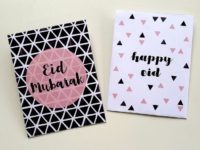 Hand drew Eid cards
